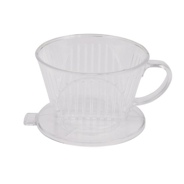 Clear Coffee Filter Cup Cone Maker Brewer Holder Plastic Reusable C7U3